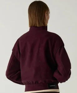 Dames leren jas bordeaux