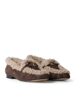 dames loafers bruin
