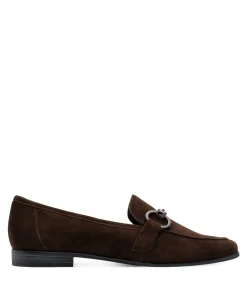 dames loafers bruin
