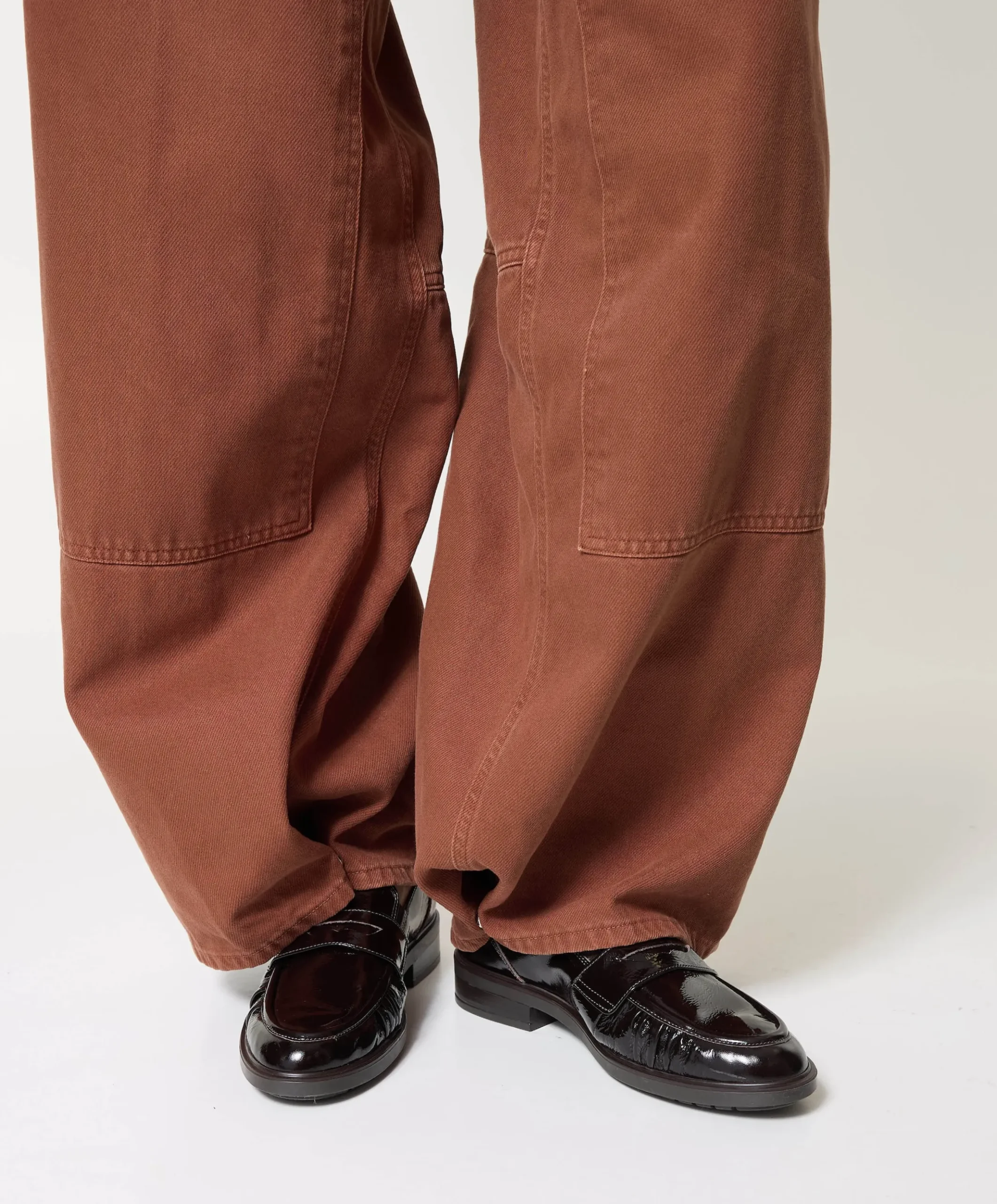dames loafers bruin