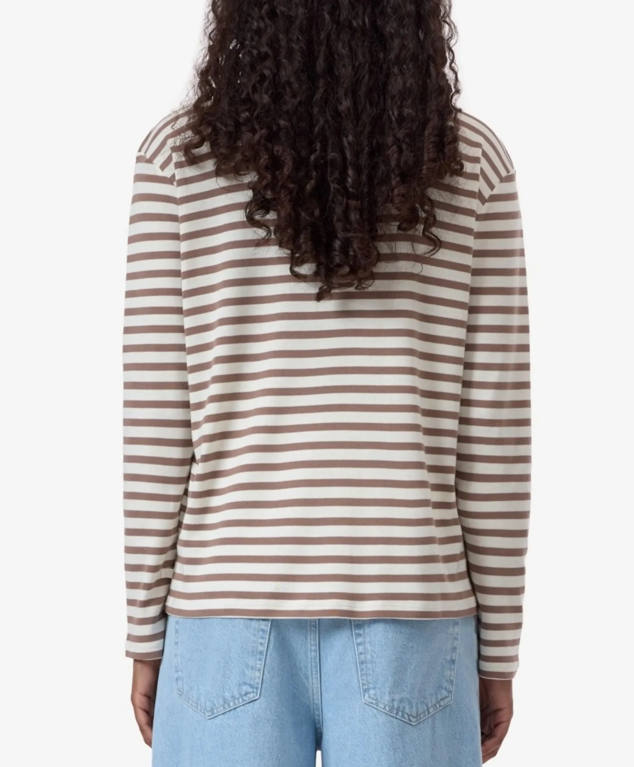 Dames longsleeve beige