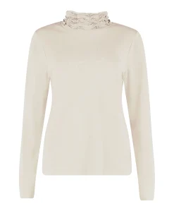 Dames longsleeve beige