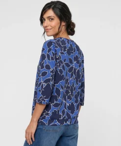 Dames longsleeve blauw