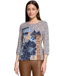 Dames longsleeve blauw