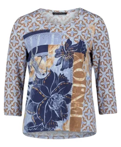 Dames longsleeve blauw