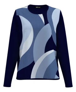 Dames longsleeve blauw