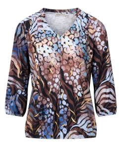 Dames longsleeve blauw