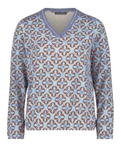 Dames longsleeve blauw