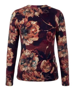 Dames longsleeve bordeaux