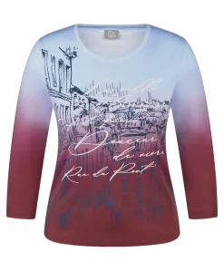 Dames longsleeve bordeaux