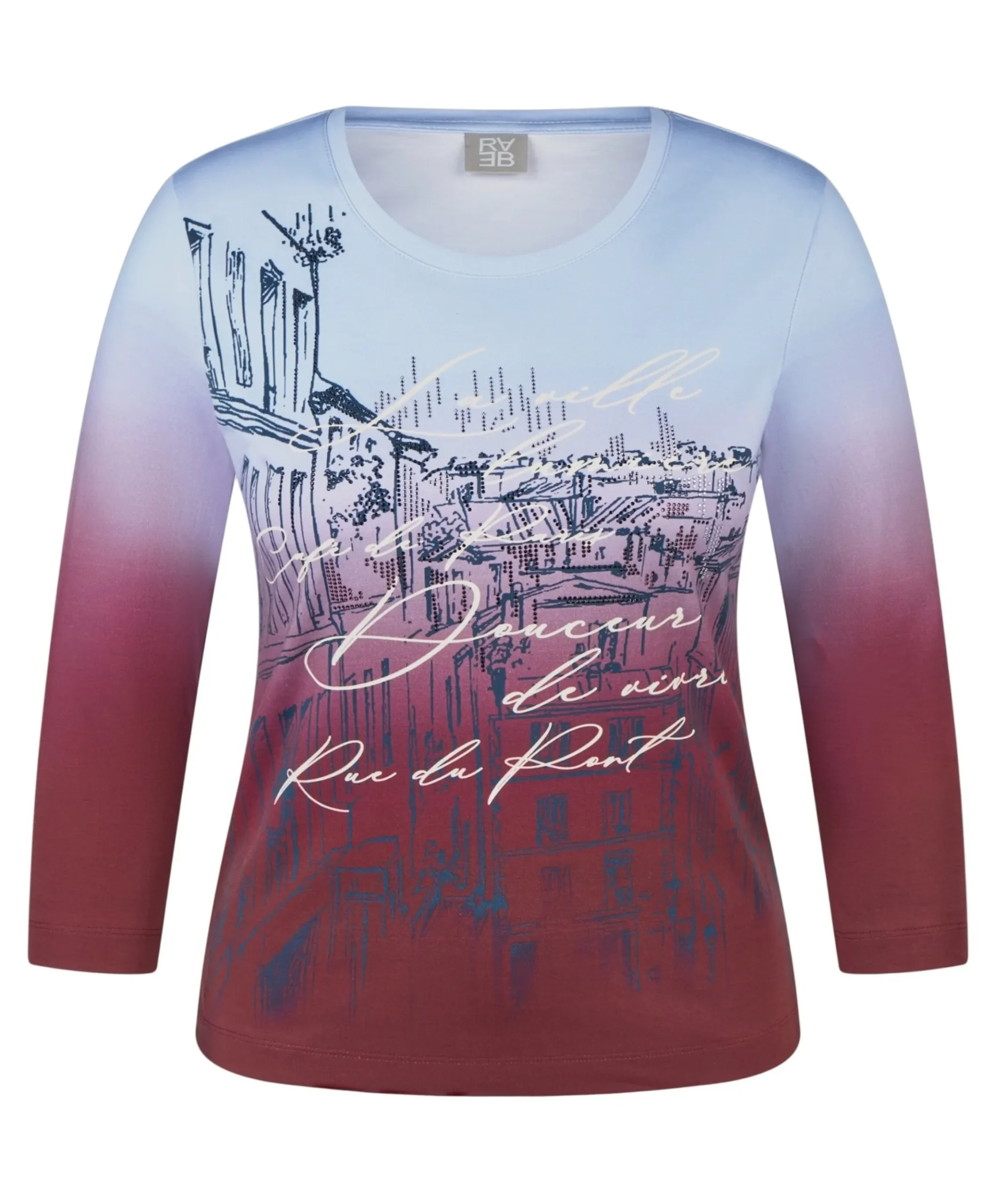 Dames longsleeve bordeaux