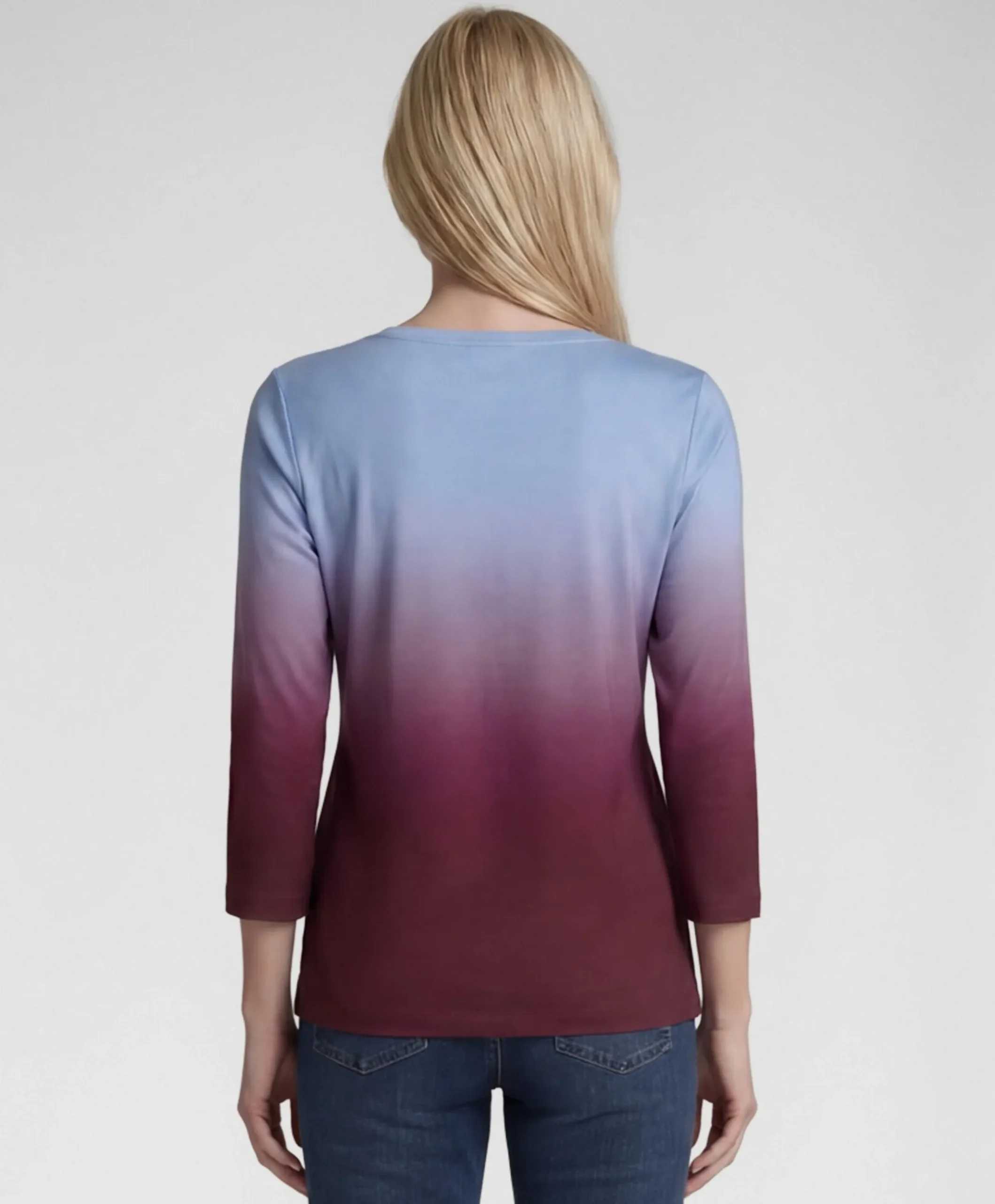 Dames longsleeve bordeaux