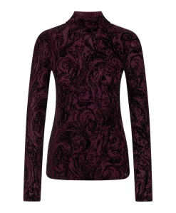 Dames longsleeve bordeaux
