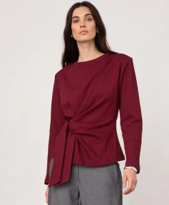 Dames longsleeve bordeaux