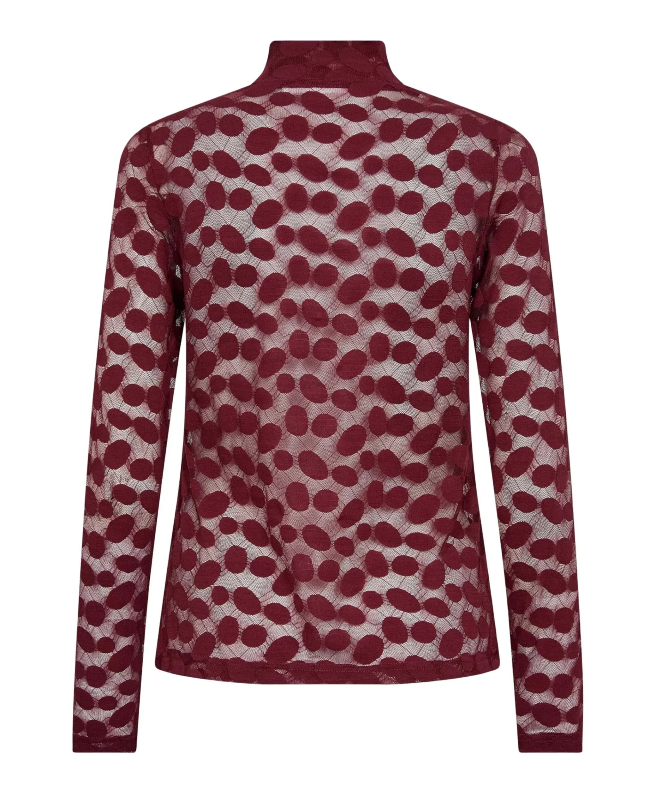 Dames longsleeve bordeaux