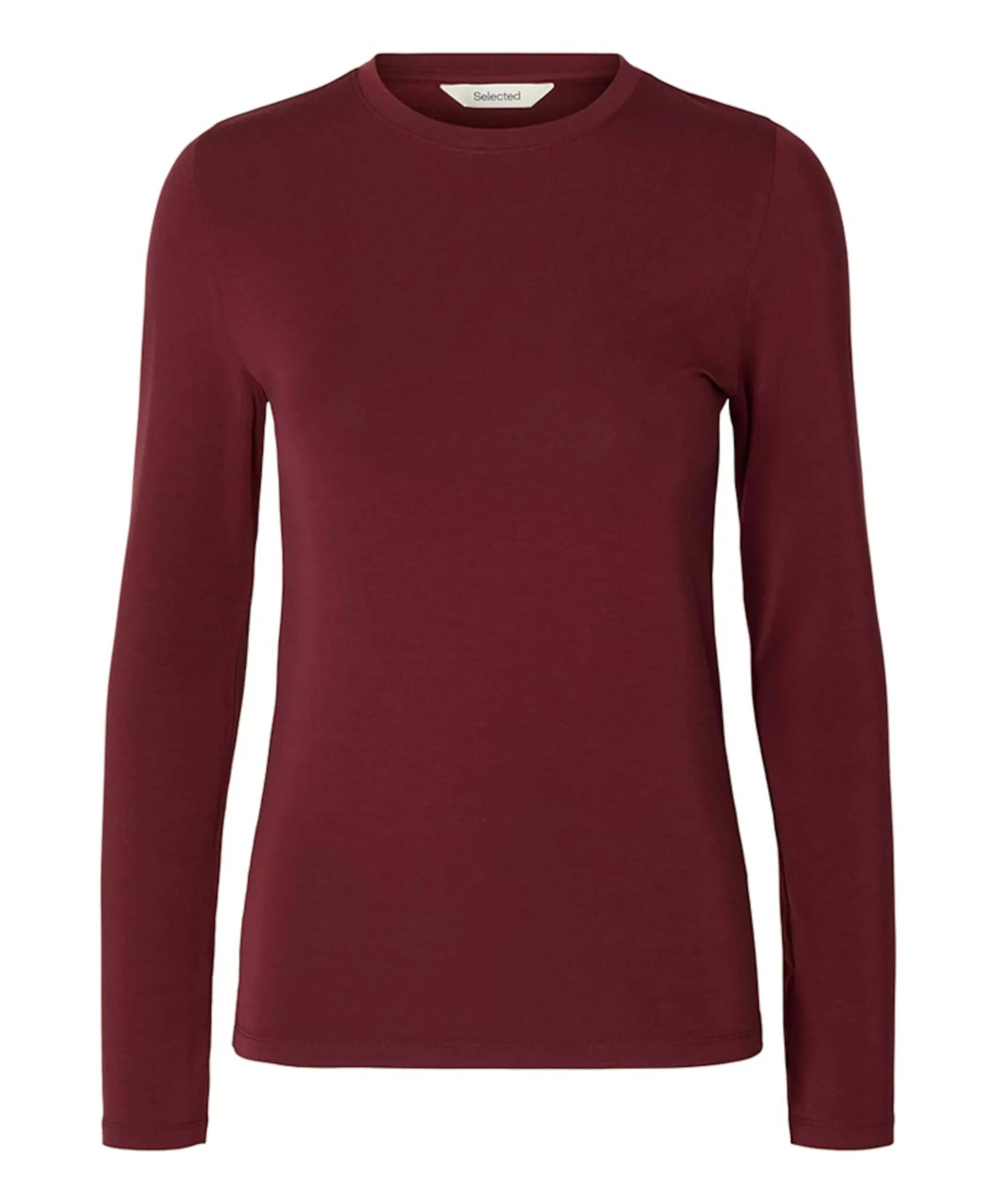 Dames longsleeve bordeaux