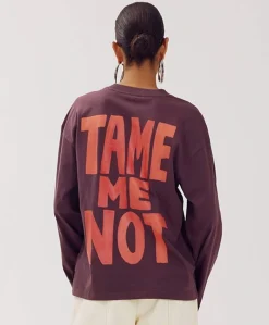 Dames longsleeve bordeaux