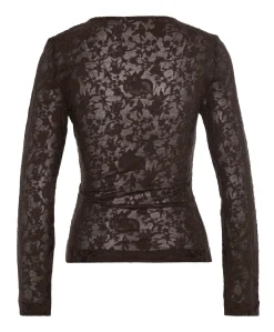 Dames longsleeve bruin