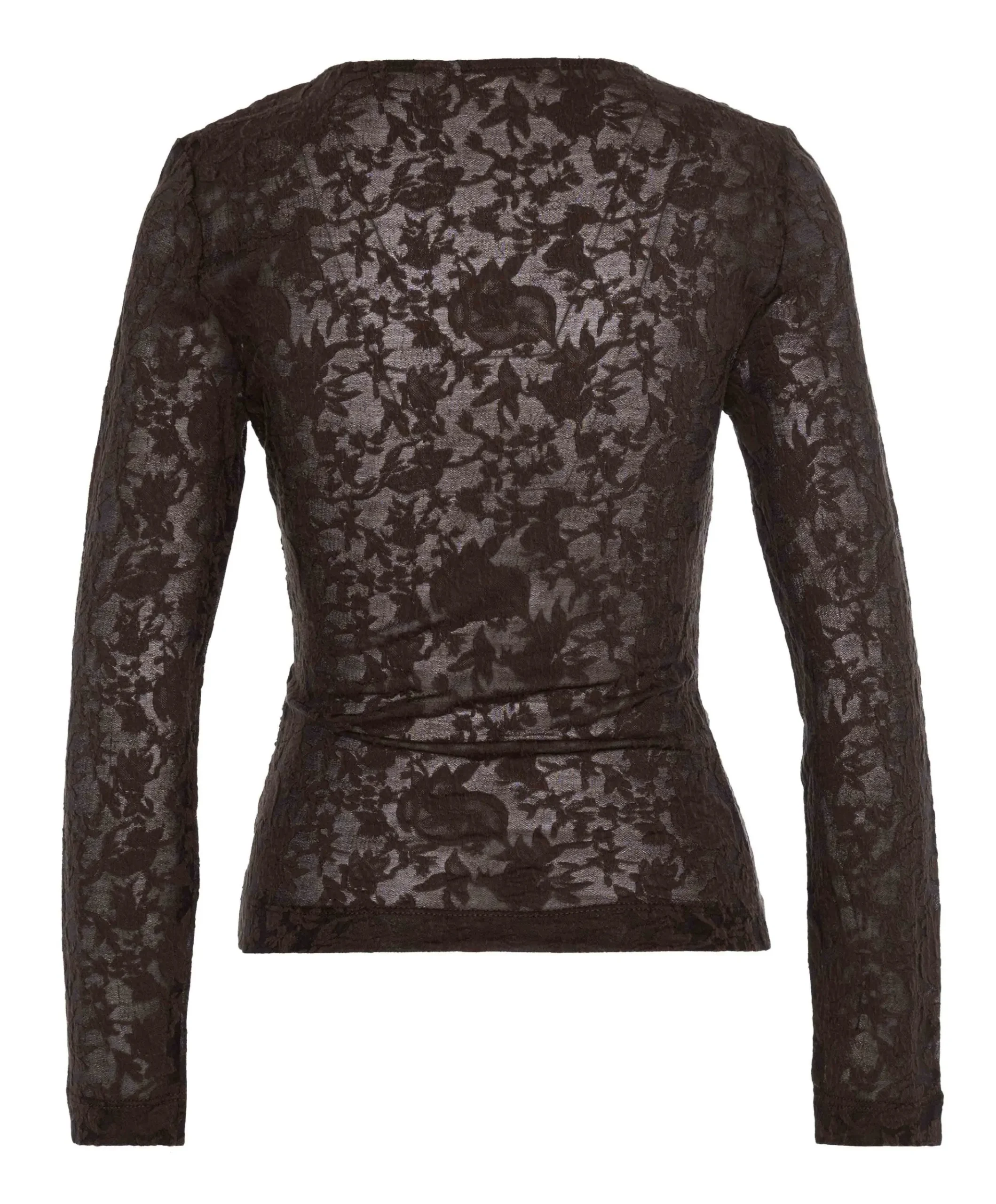 Dames longsleeve bruin