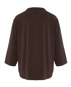 Dames longsleeve bruin