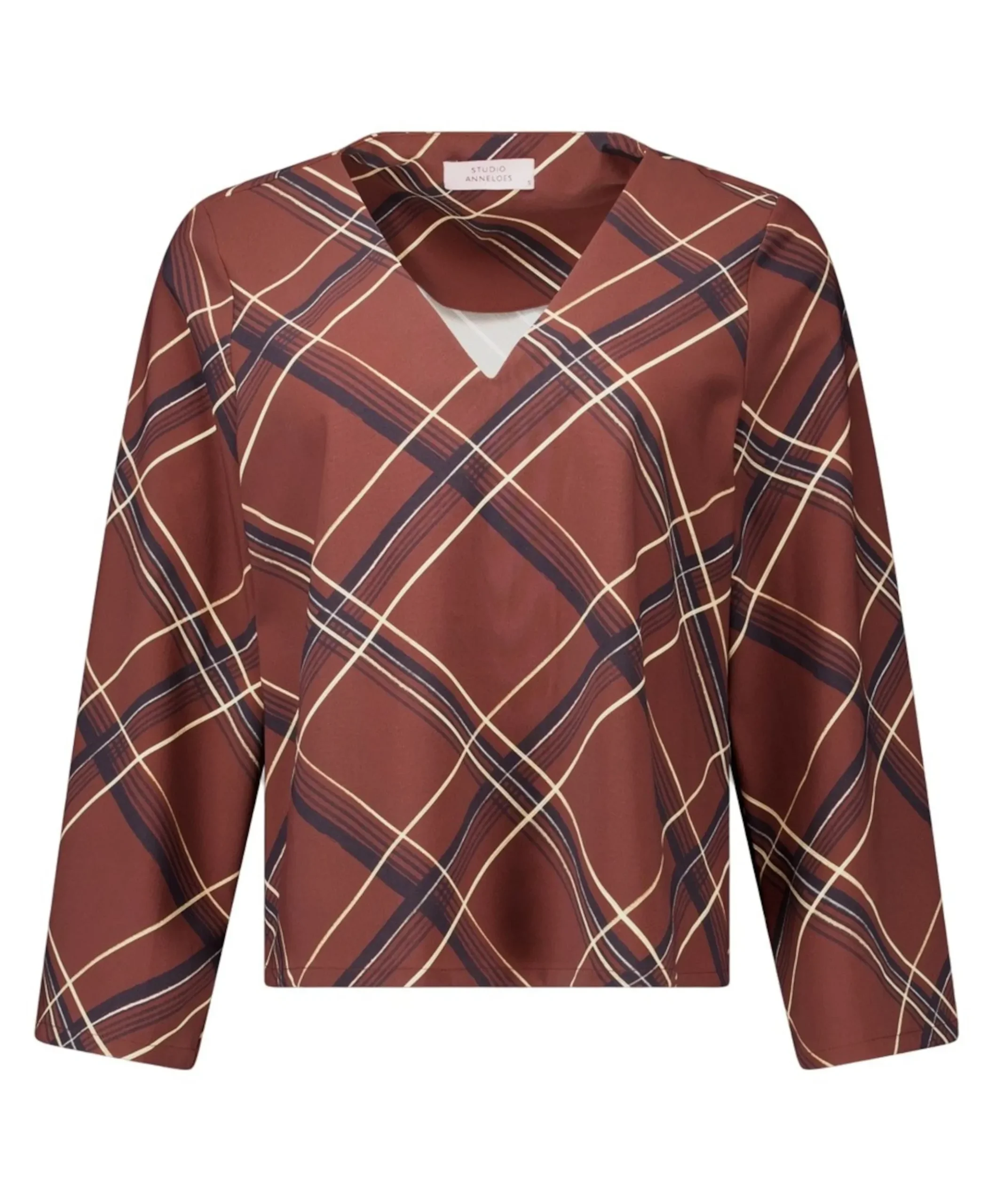 Dames longsleeve bruin