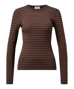 Dames longsleeve bruin