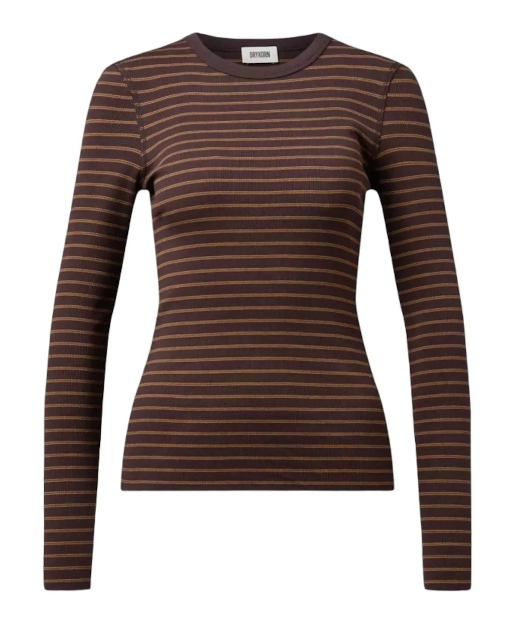 Dames longsleeve bruin
