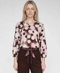 Dames longsleeve bruin