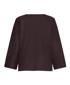 Dames longsleeve bruin