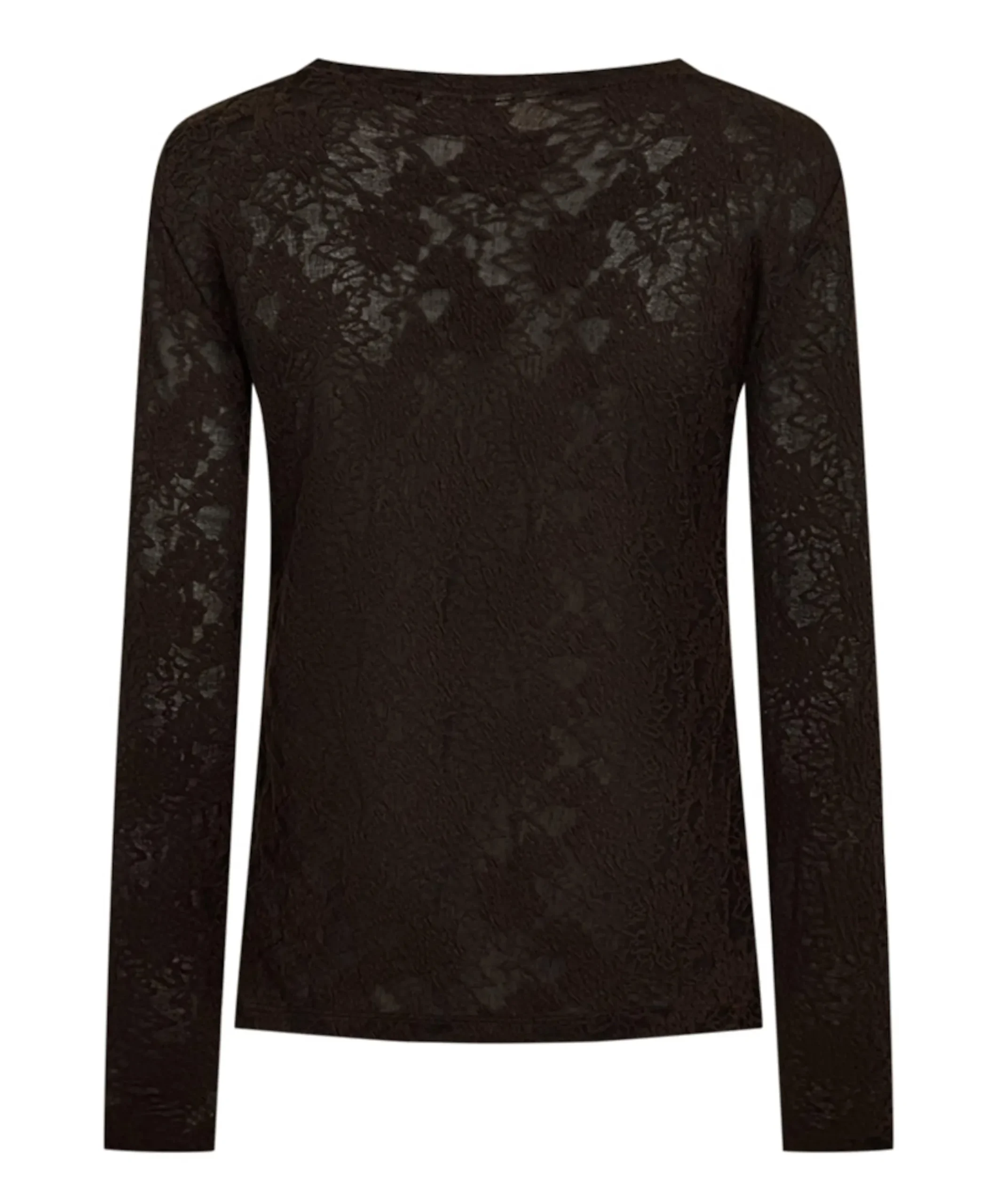 Dames longsleeve bruin
