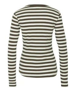 Dames longsleeve bruin