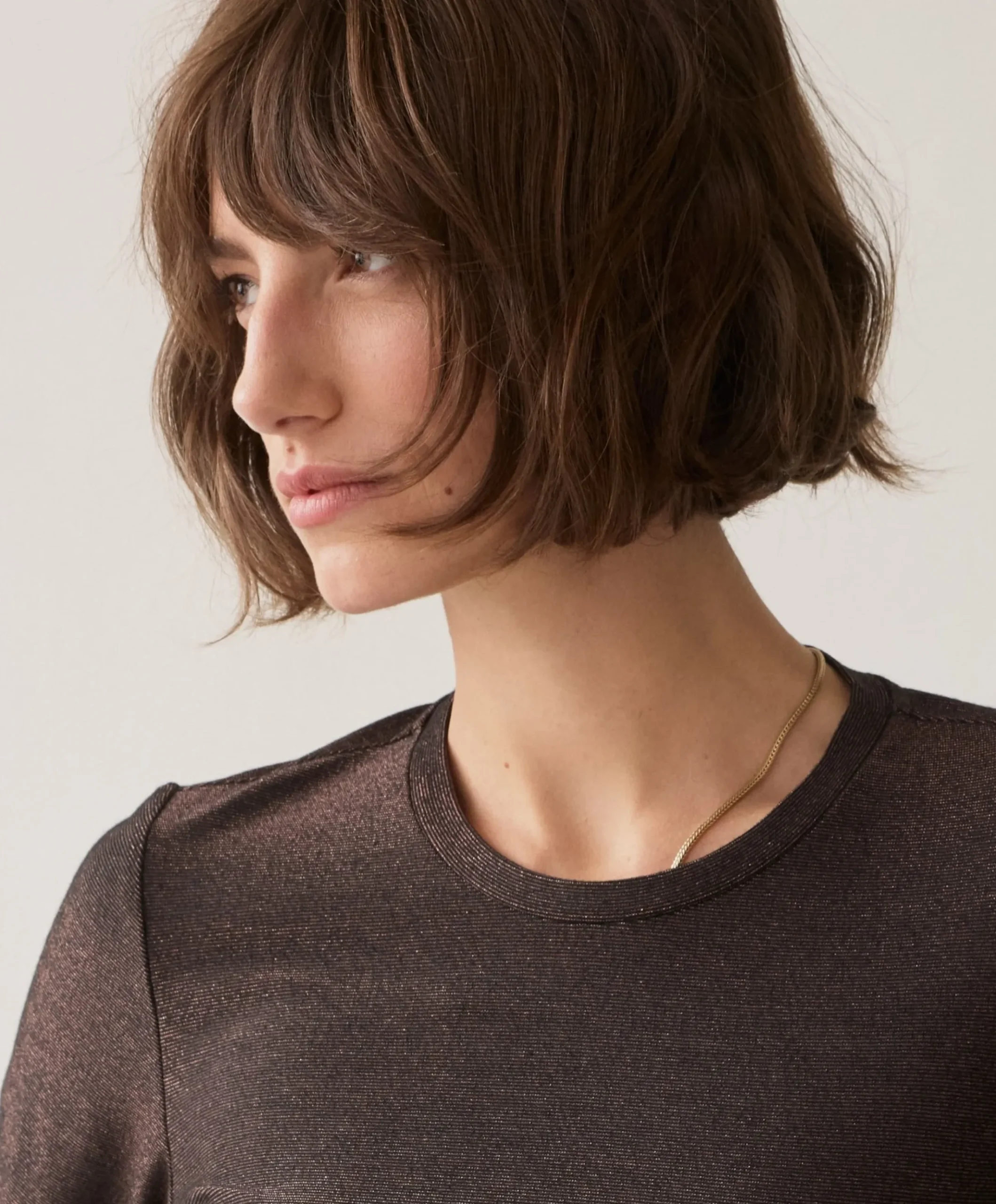 Dames longsleeve bruin