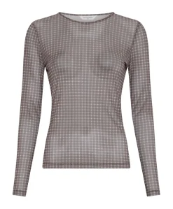 Dames longsleeve bruin
