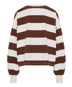 Dames longsleeve bruin
