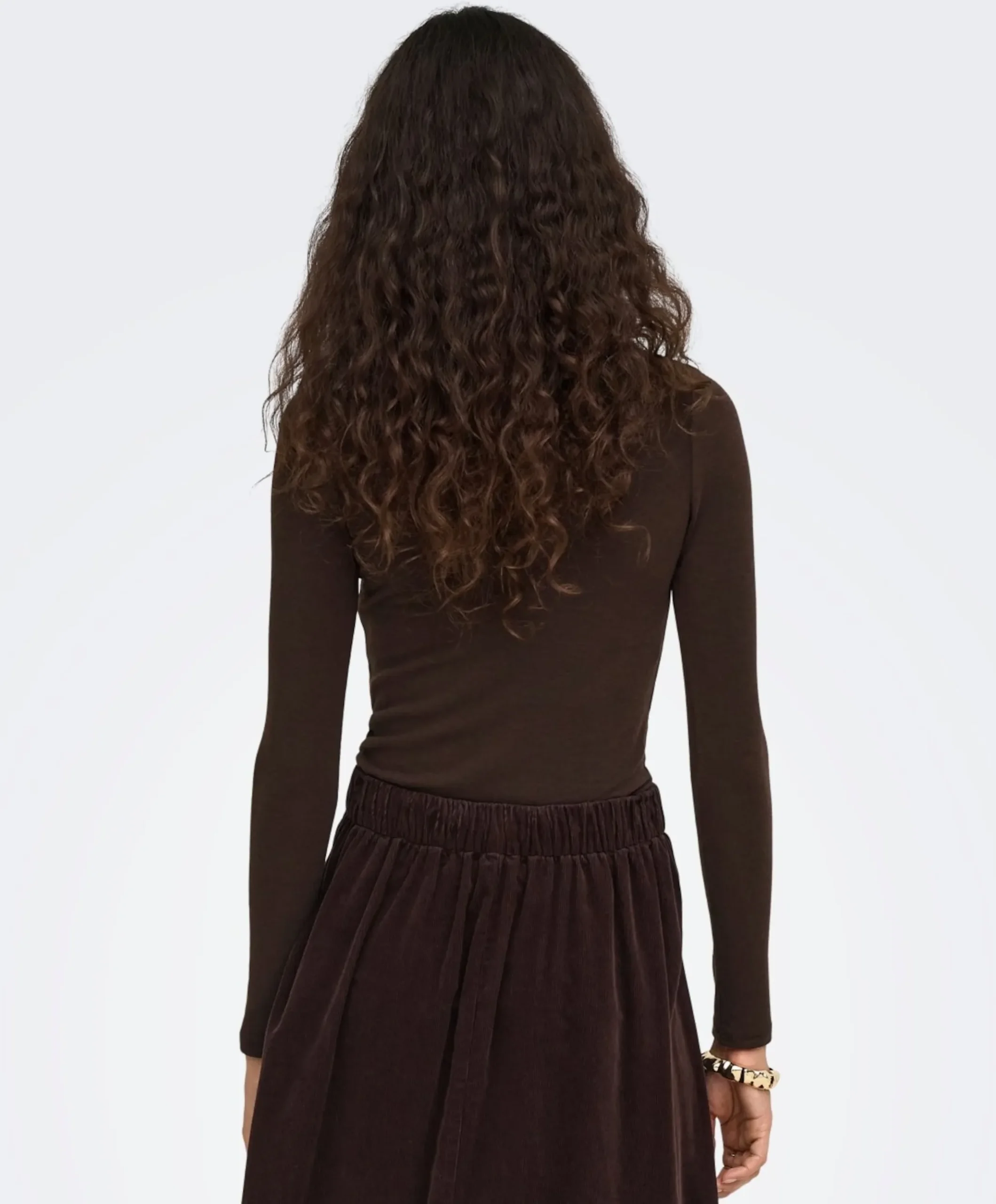 Dames longsleeve bruin