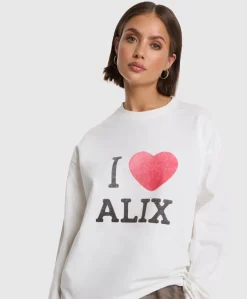 Dames longsleeve ecru