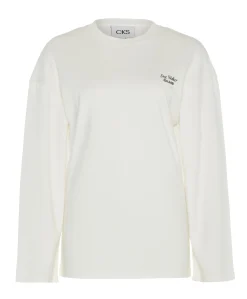 Dames longsleeve ecru
