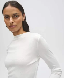 Dames longsleeve ecru