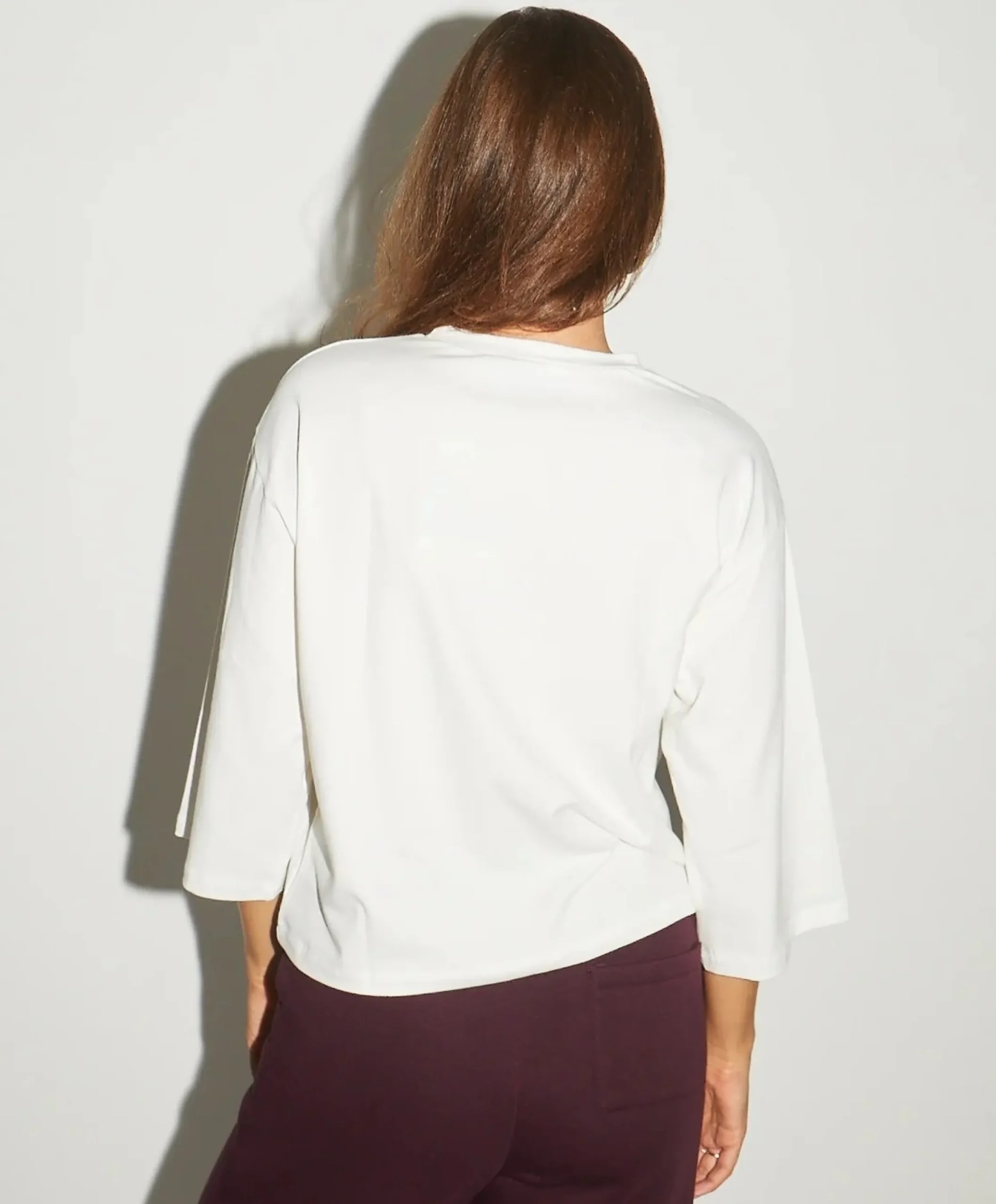 Dames longsleeve ecru