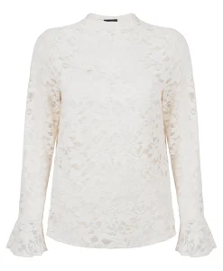 Dames longsleeve ecru