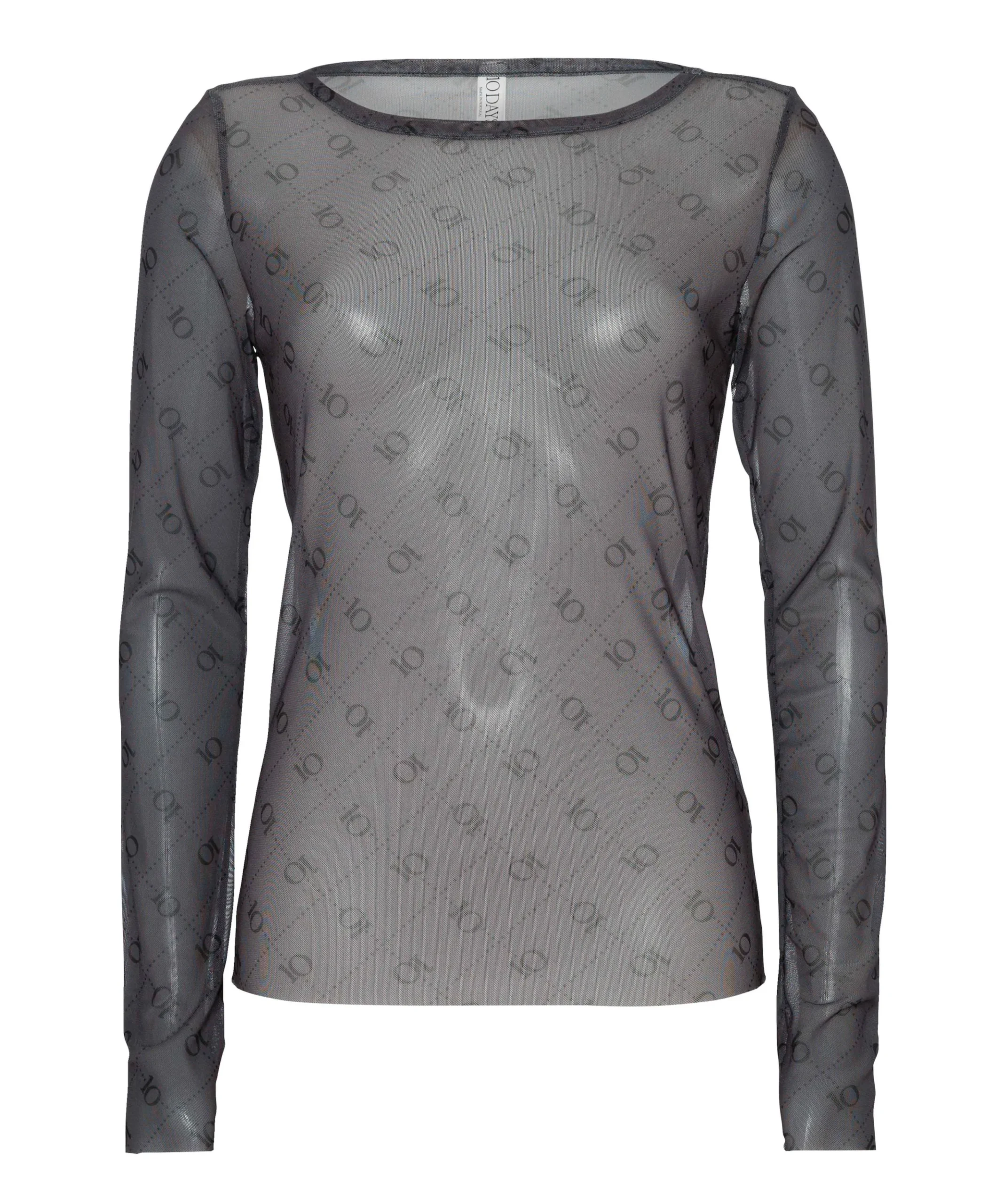 Dames longsleeve grijs
