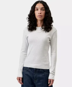 Dames longsleeve grijs