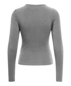 Dames longsleeve grijs