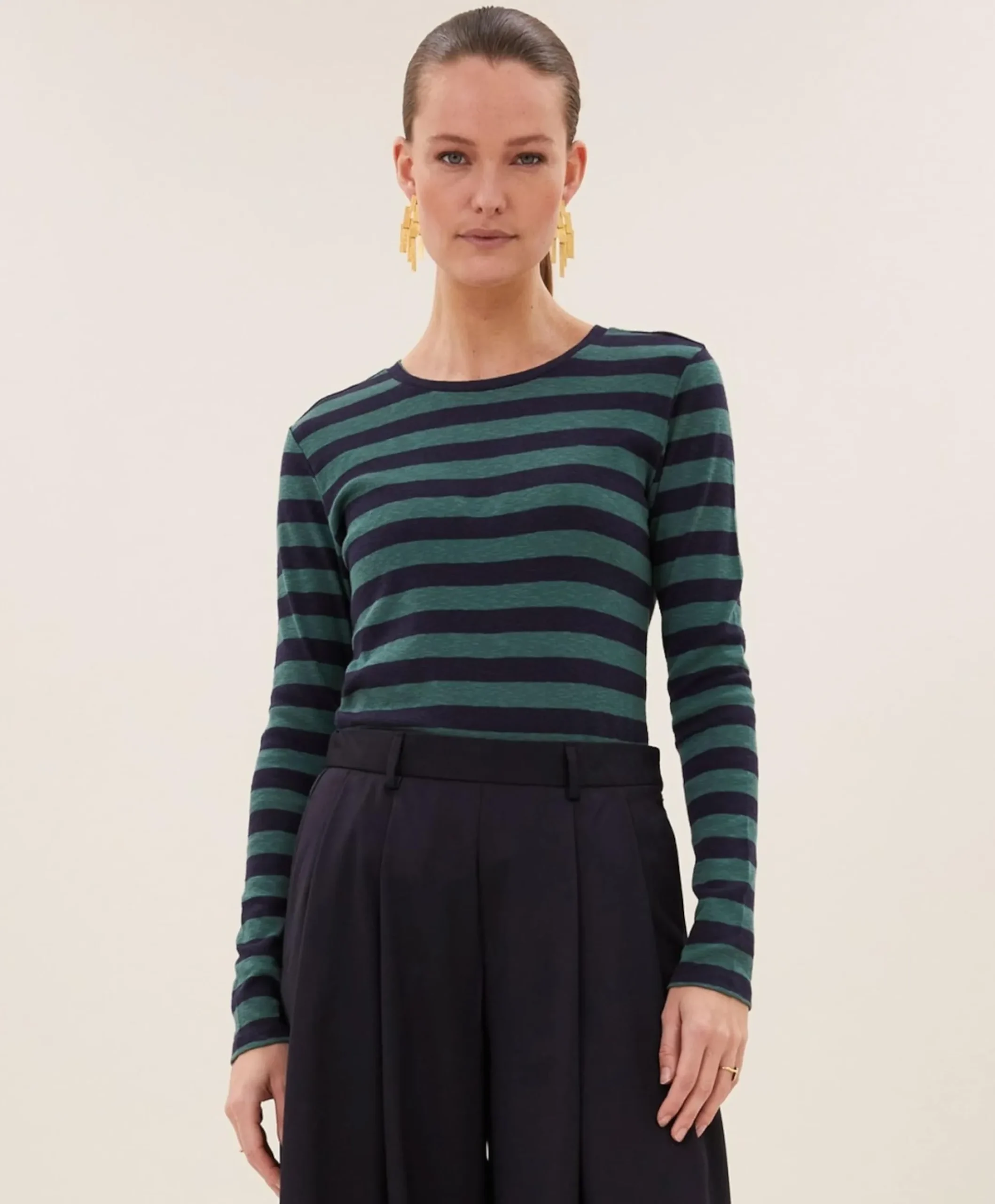 Dames longsleeve groen
