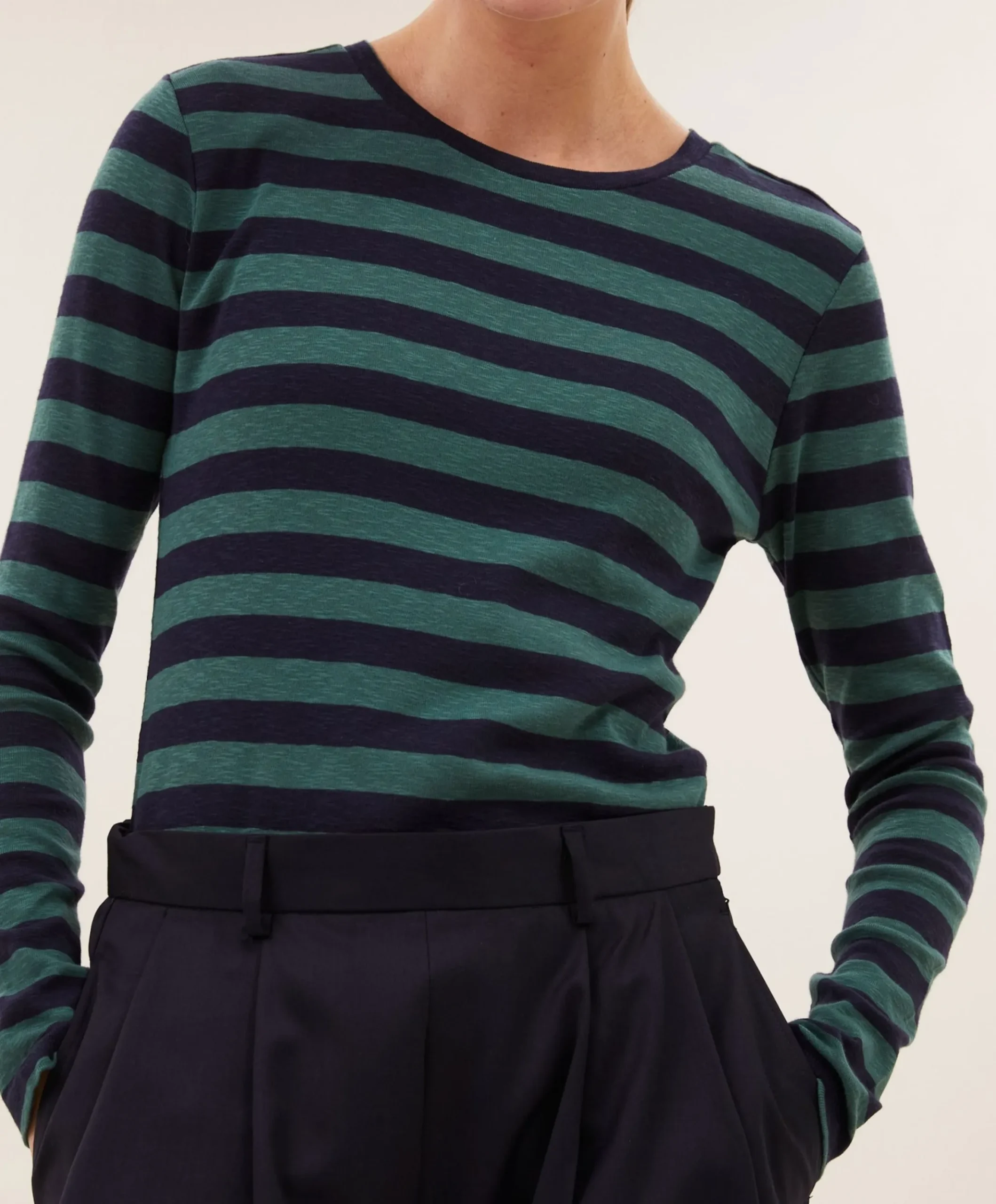 Dames longsleeve groen