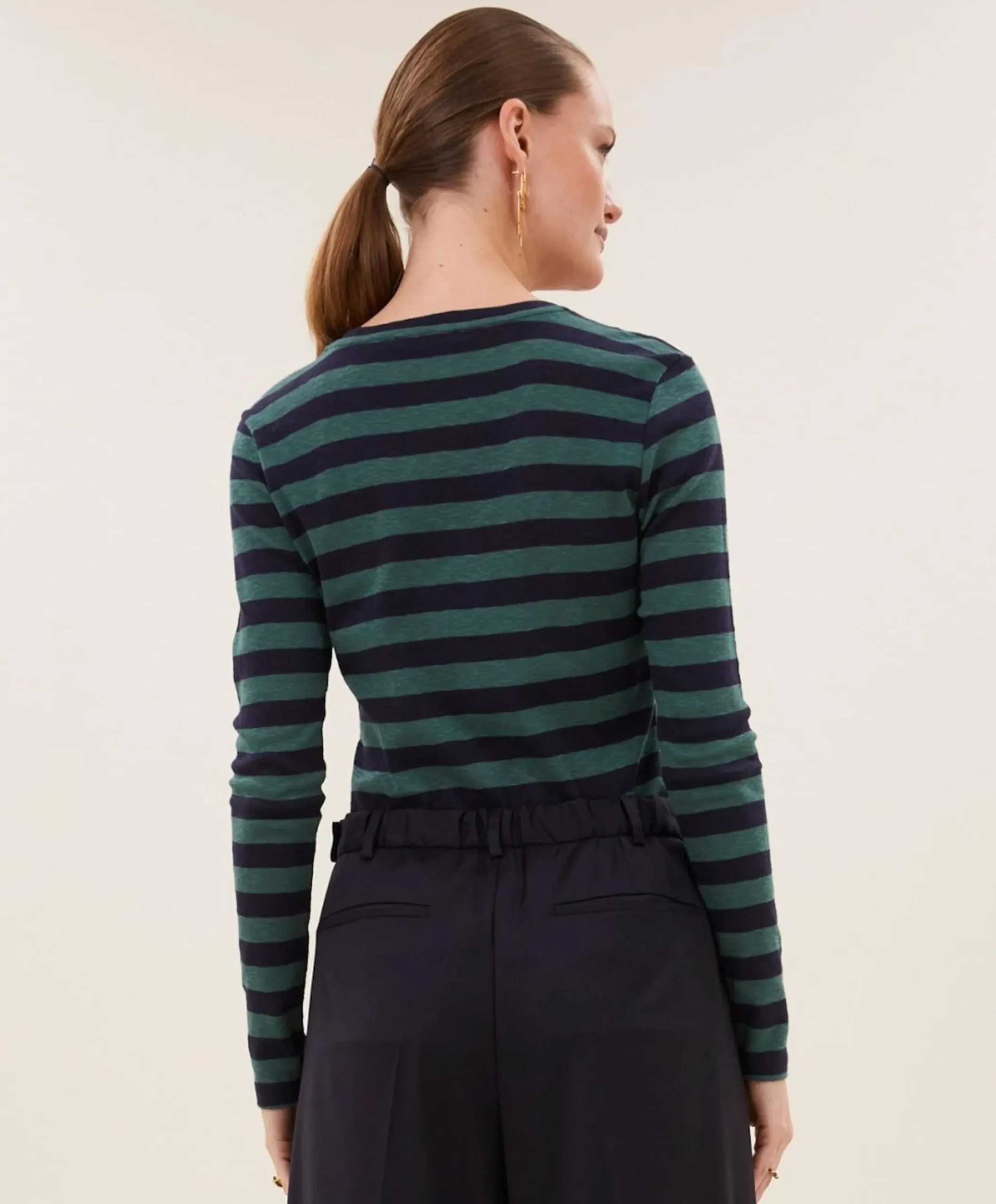 Dames longsleeve groen