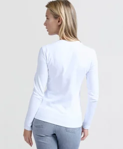 Dames longsleeve wit