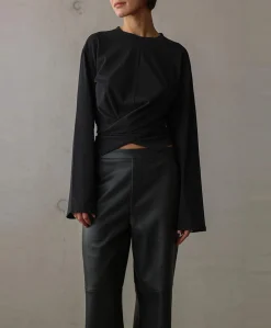 Dames longsleeve zwart