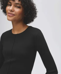 Dames longsleeve zwart