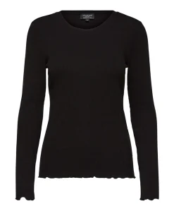 Dames longsleeve zwart